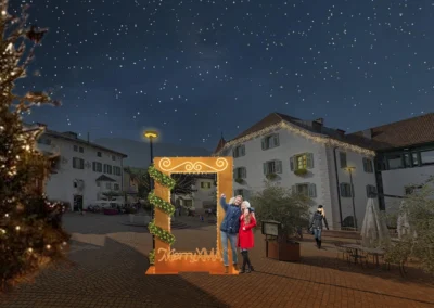Cornice luminosa per selfie point