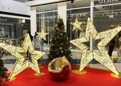 Stelle luminose tridimensionali