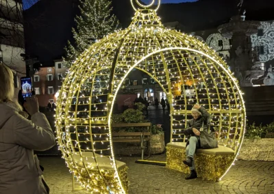 maxi sfere luminose con seduta